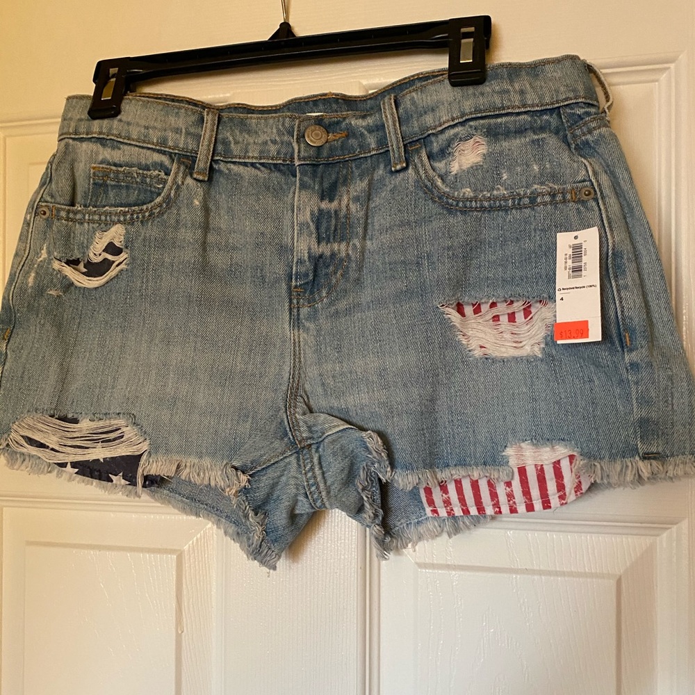 Crop jeans shorts